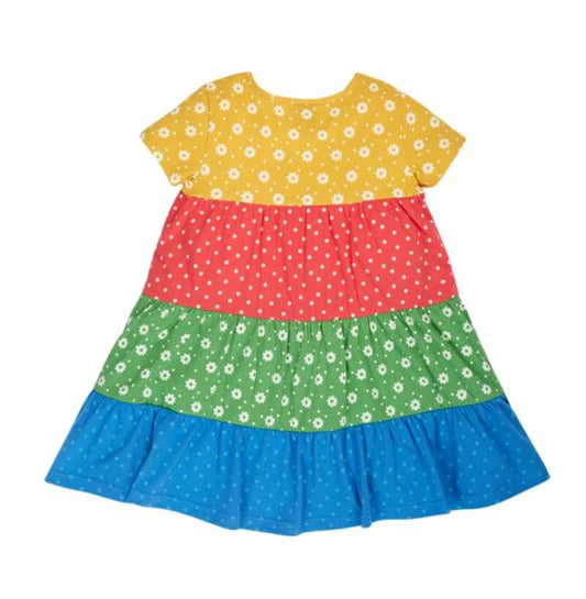 Frugi Rosie Rainbow Dress Hotch Potch Rainbow