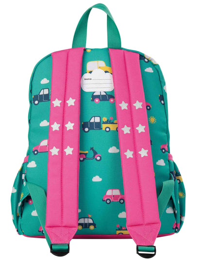 Frugi Adventurer Backpack Kindergartenrucksack Aqua Rainbow Roads