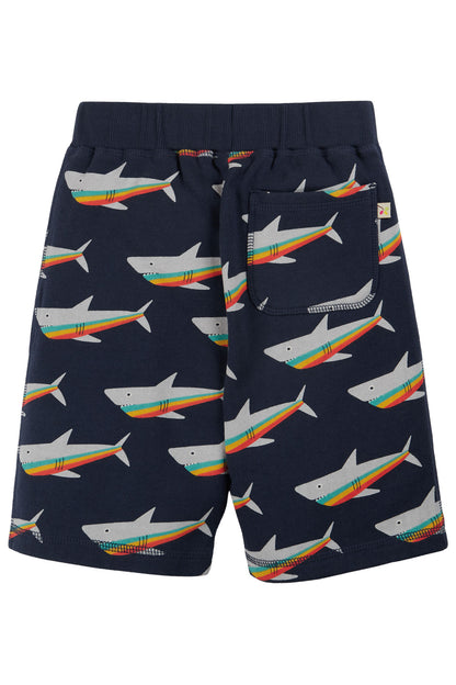 Frugi Samson Short Indigo Rainbow Sharks
