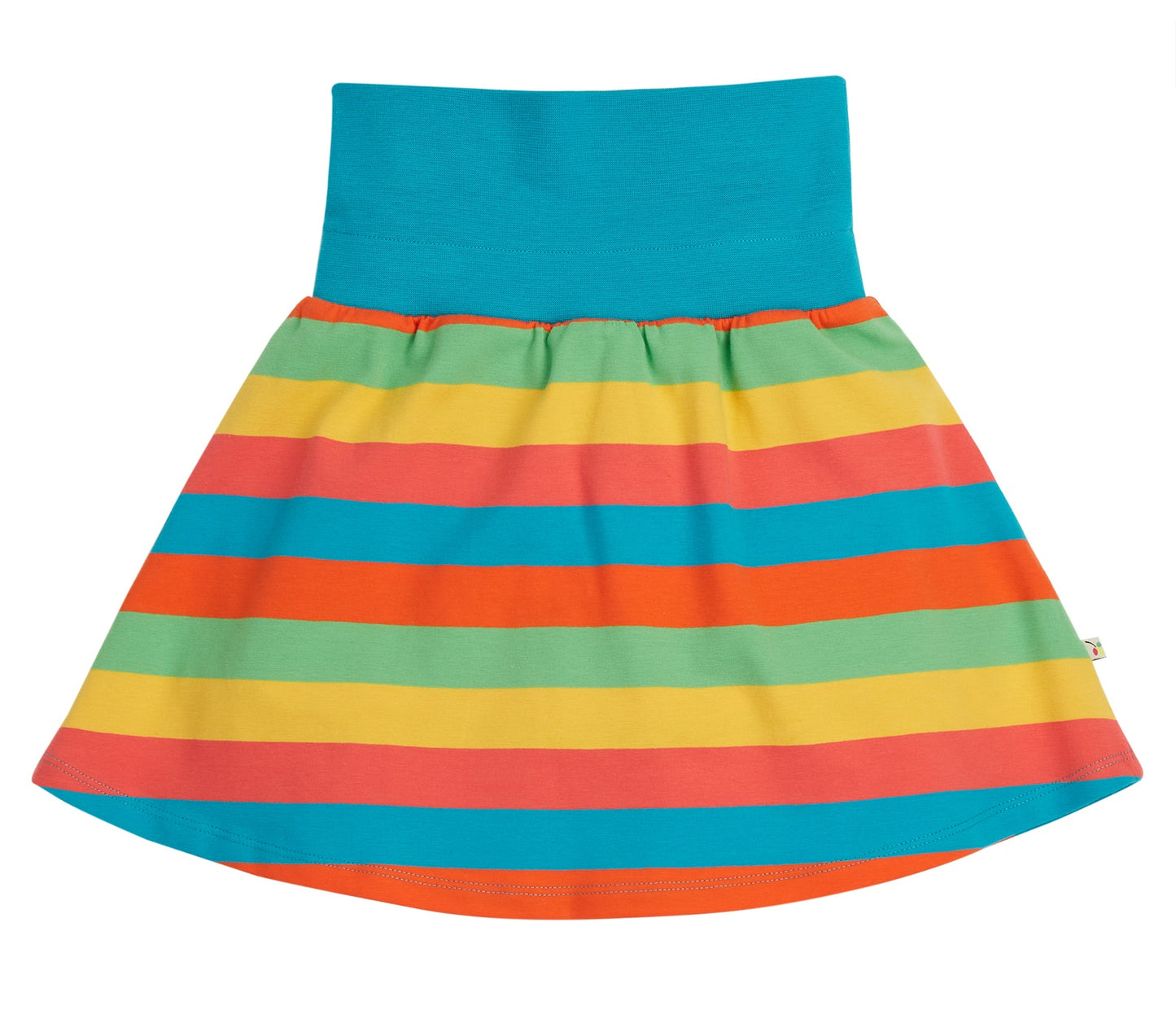 Frugi Skort Camper Blue Rainbow Stripe