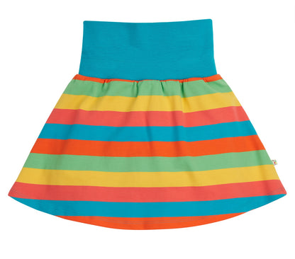 Frugi Skort Camper Blue Rainbow Stripe
