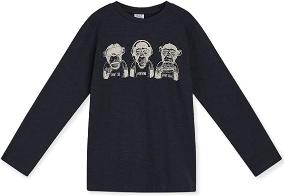 Hust & Claire Adam Langarm Shirt Affen