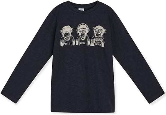 Hust & Claire Adam Langarm Shirt Affen