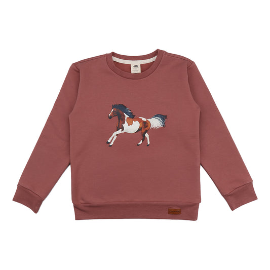 Walkiddy Sweatshirt Joyful Horses Frontprint