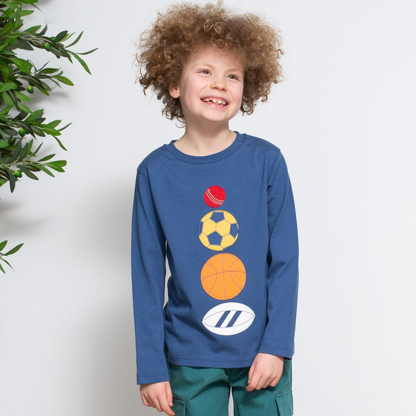 KITE Langarm Shirt Ball-Tastic