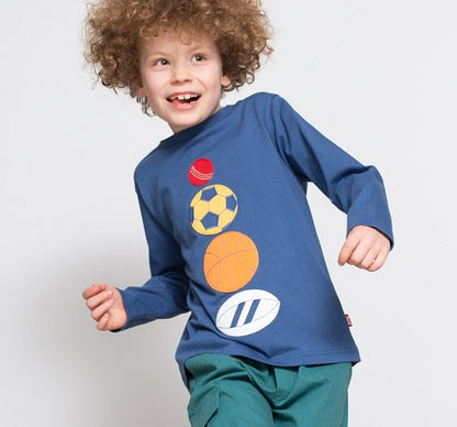 KITE Langarm Shirt Ball-Tastic