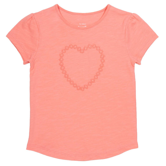 KITE Kurzarm Shirt Daisy Heart rosa