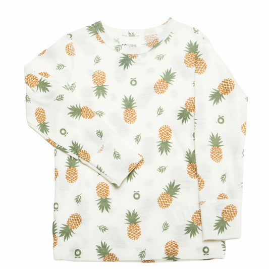 Katvig Langarm Shirt Ananas Merinowolle