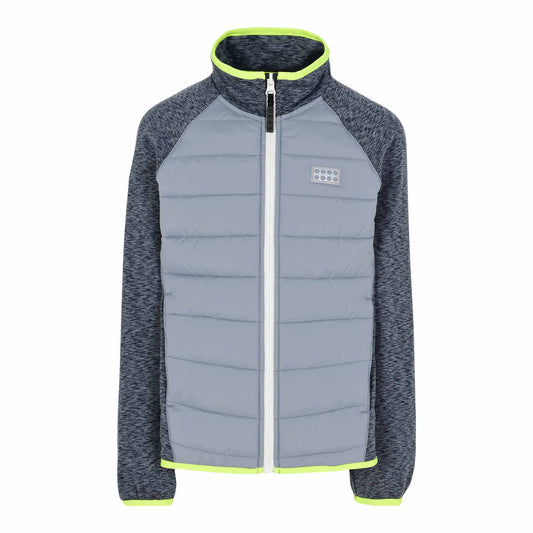 LEGO Fleecejacke LWSKY 205 grau-gelb