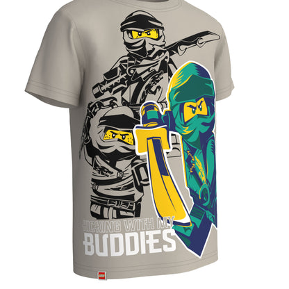 LEGO Ninjago Kurzarm Shirt M12010385 warm grey
