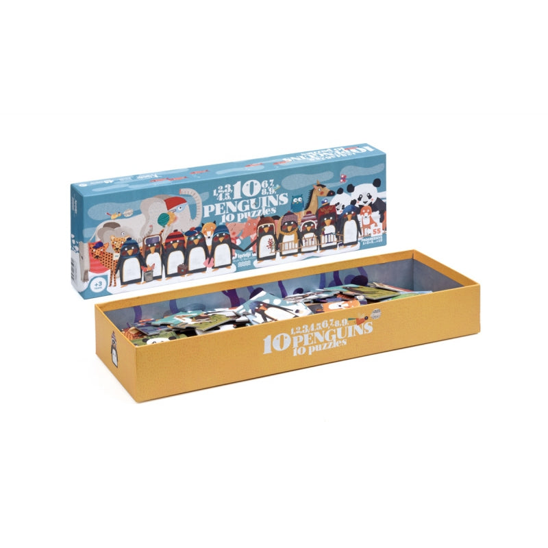 londji Puzzle - 10 Penguins