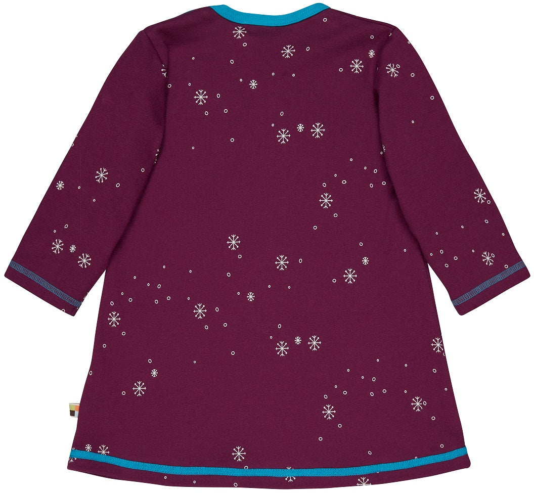 Loud + Proud Langarm Kleid Plum Schneeflocke