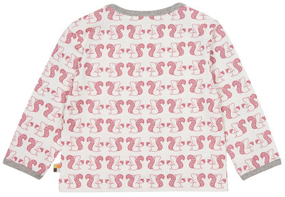 Loud + Proud Langarm Shirt Eichhörnchen Mauve