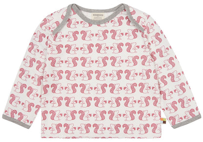 Loud + Proud Langarm Shirt Eichhörnchen Mauve