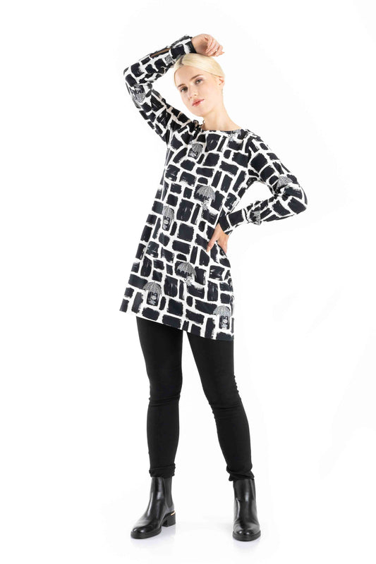 Martinex Mumin Damen Hilda Tunika Feisty Black / White