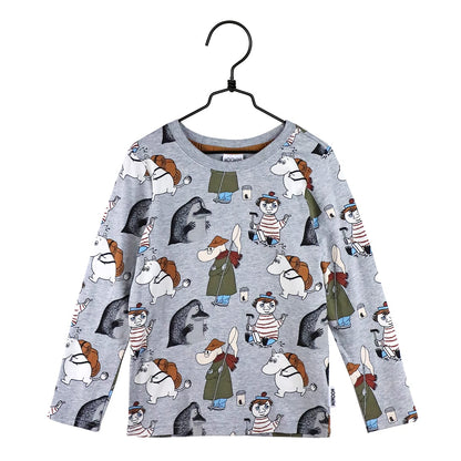 Martinex Mumin Langarm Shirt YIKES grau