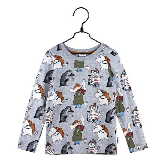 Martinex Mumin Langarm Shirt YIKES grau