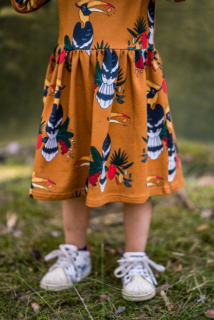 Mullido Langarm Kleid Hornbill