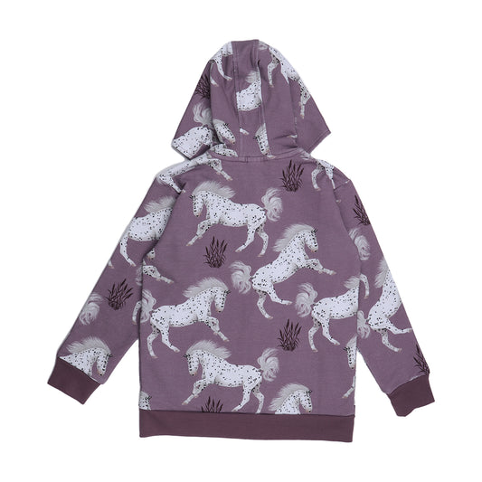 Walkiddy Kapuzen Sweatjacke Schimmel Horses