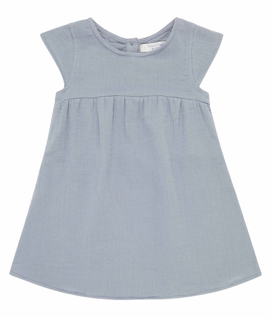 Sense Organics NEELA Muslin Kleid graublau