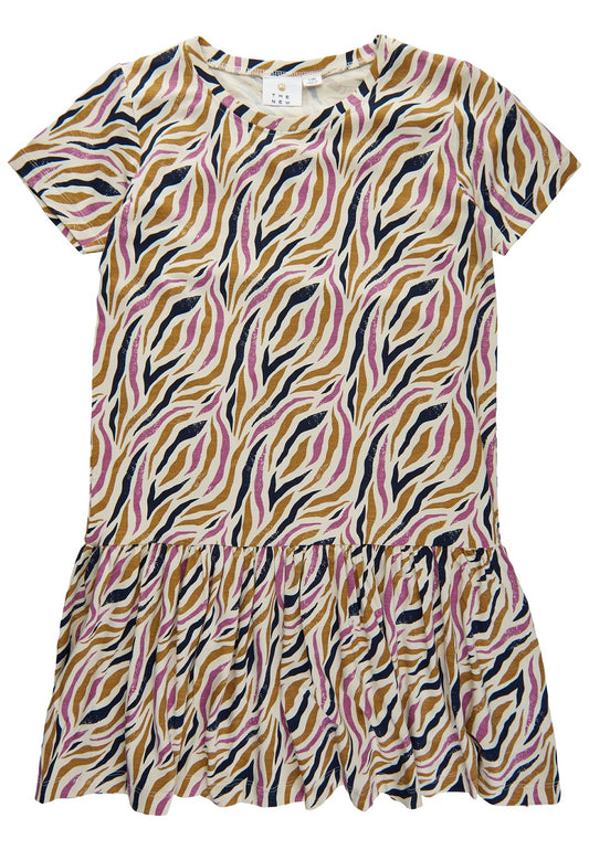 THE NEW TNBEATE Kurzarm Kleid Tiger