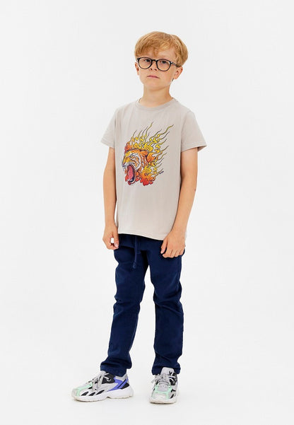 THE NEW Kurzarm Shirt TNDOZE Chateau Gray