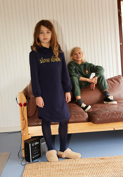 THE NEW Langarm Sweat Kleid TNDEBORA Navy Blazer