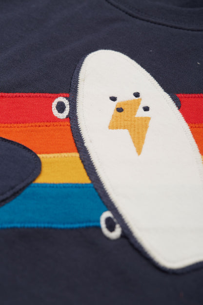 Frugi Carsen Applique Shirt Skateboards