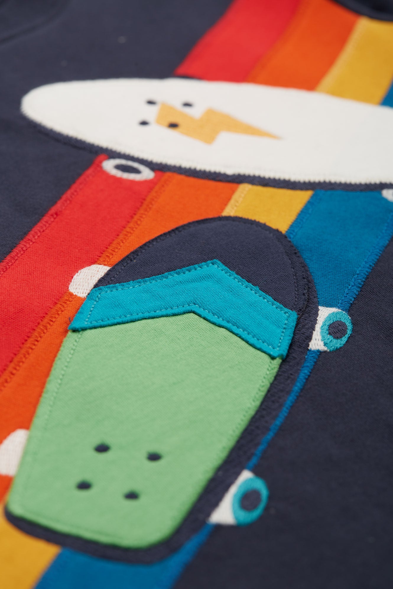 Frugi Carsen Applique Shirt Skateboards