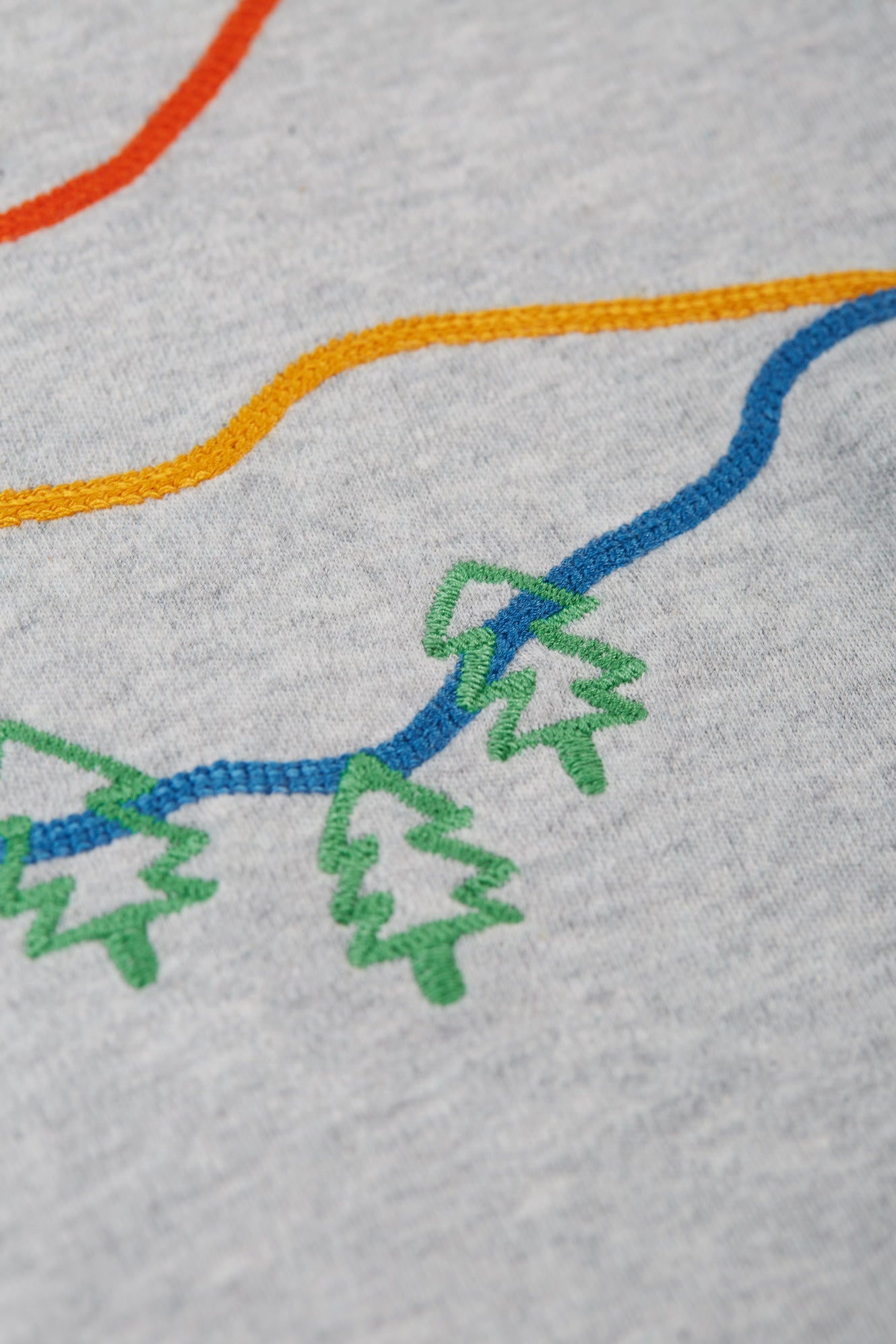 Frugi Jake Applique Top Grey Marl/Mountains