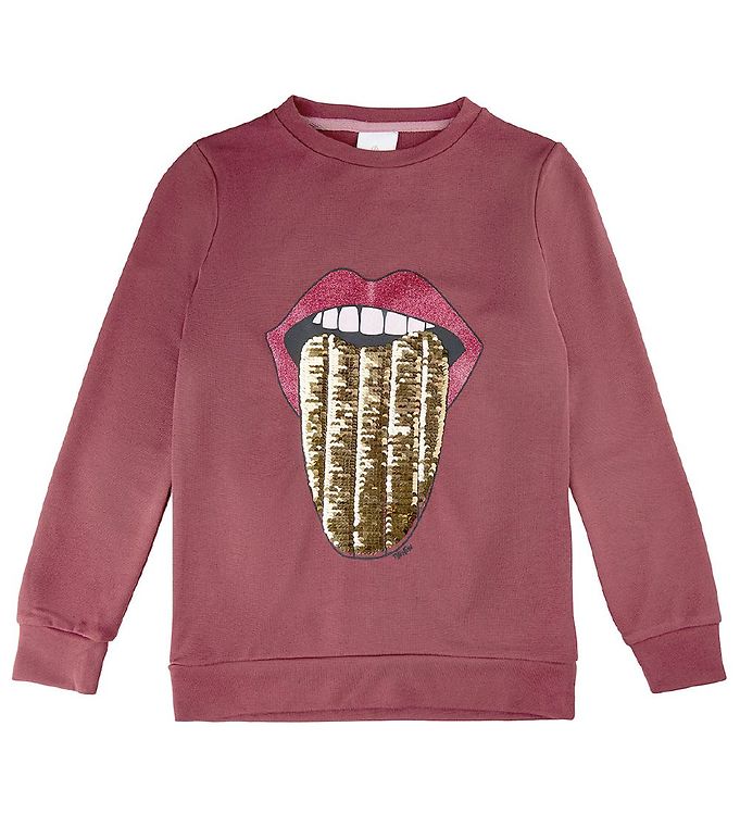 THE NEW Sweatshirt VAY Zunge Wendepailetten