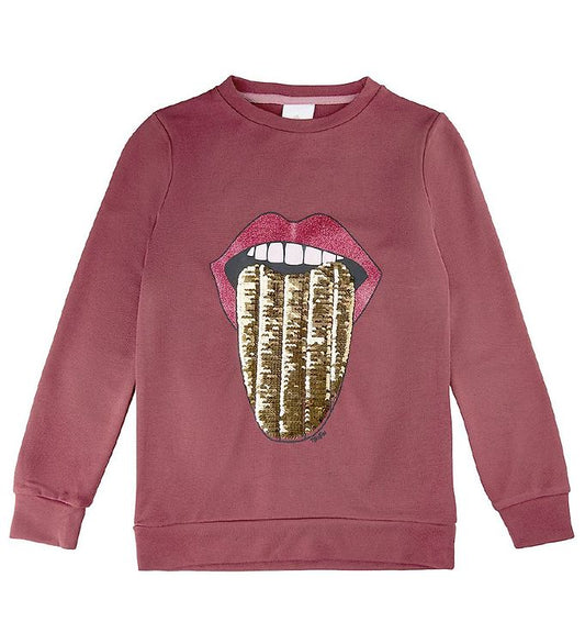 THE NEW Sweatshirt VAY Zunge Wendepailetten