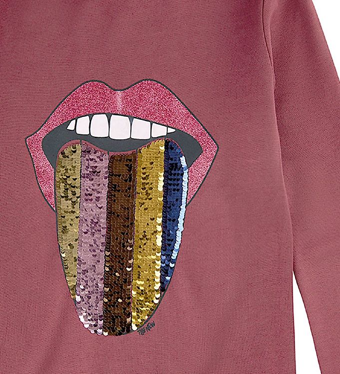 THE NEW Sweatshirt VAY Zunge Wendepailetten