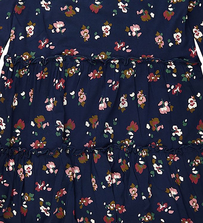 THE NEW Langarm Kleid VIVIENNE Navy mit Blumen