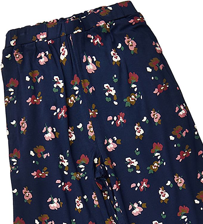 THE NEW Hose weit VIVIENNE navy mit Blumen