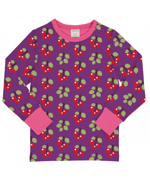 maxomorra Langarm Shirt ARCTIC BERRY