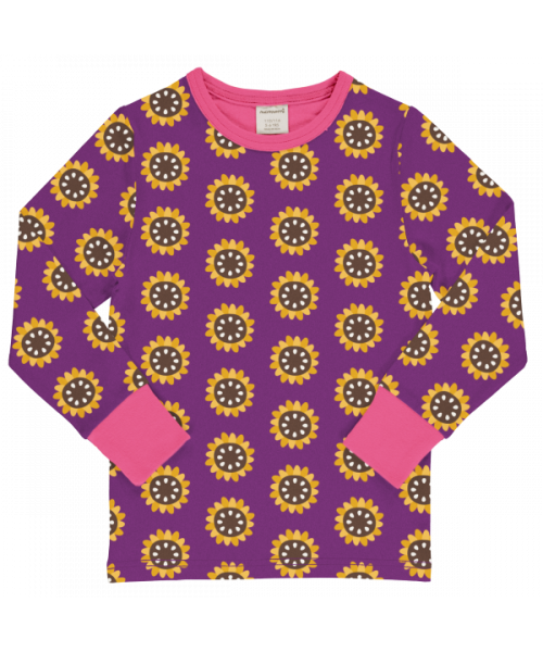 maxomorra Langarm Shirt GARDEN SUNFLOWER