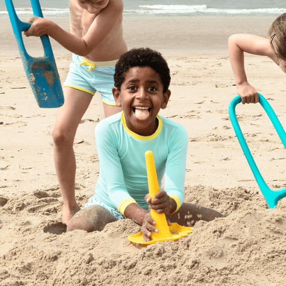 Quut Triplet Sandspielzeug gelb