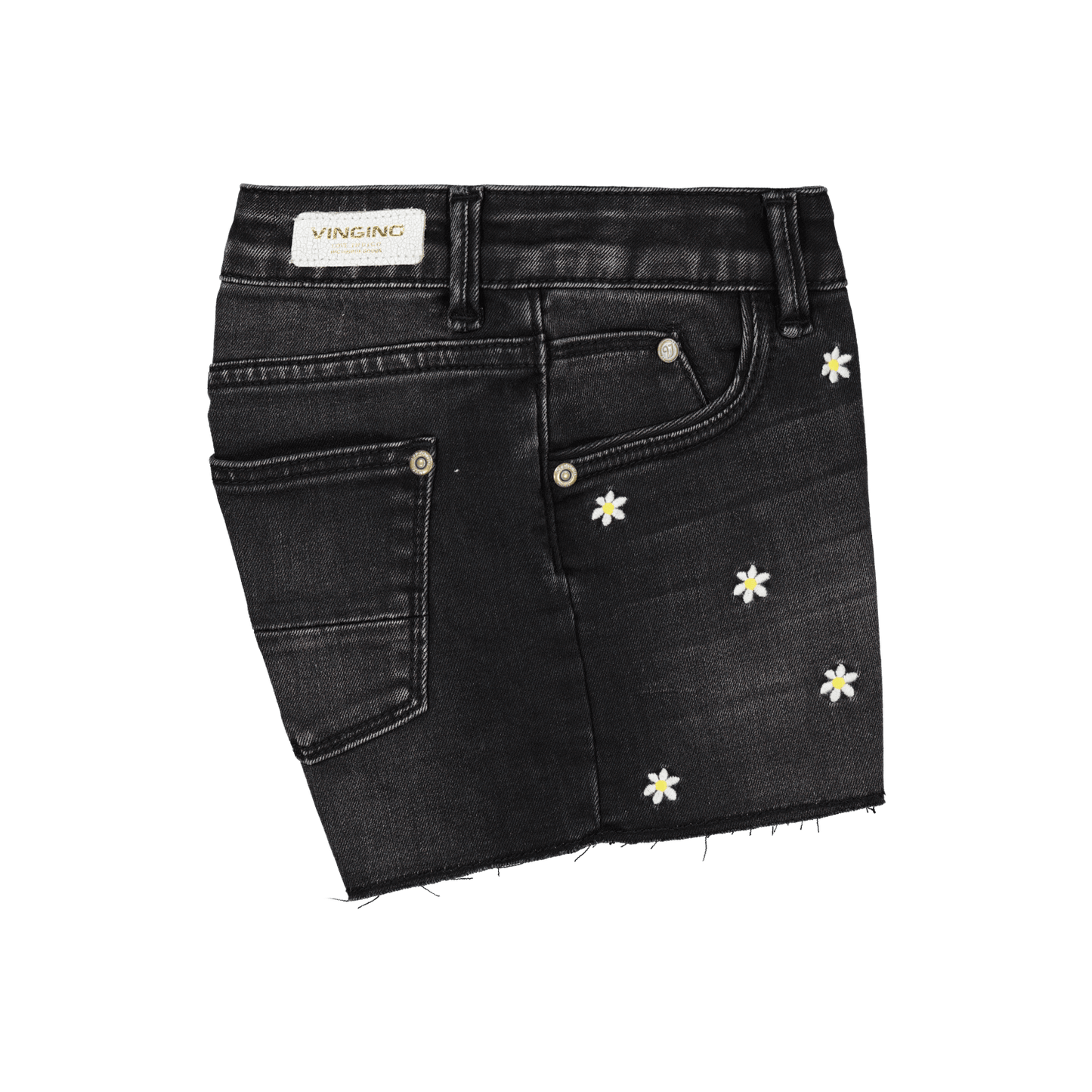 Vingino Hot Pant DAFINA FLOWER Black Vintage