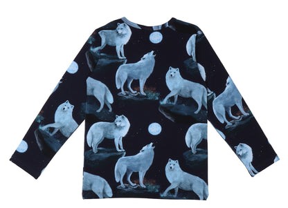 Walkiddy Langarm Shirt Singing Wolfs