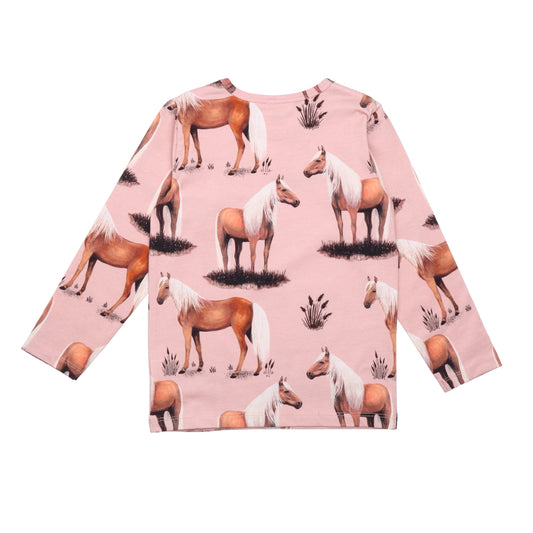 Walkiddy Langarm Shirt Beauty Horses Pferd