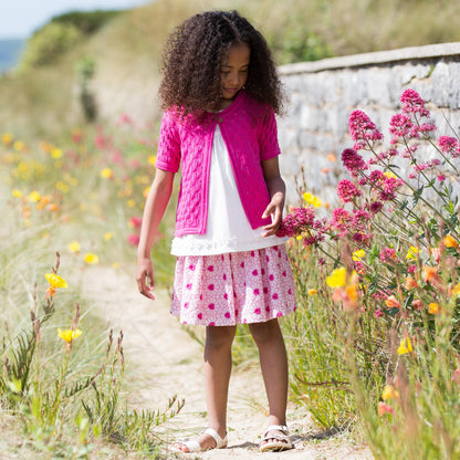 Kite Clothing Leaf lace Cardigan pink