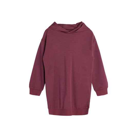Hust & Claire Dani Langarm Kleid Wolle Bambus Purple Fig