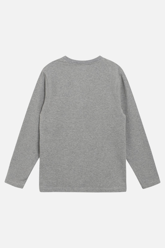 Hust & Claire Adam Langarm Shirt Light grey melange