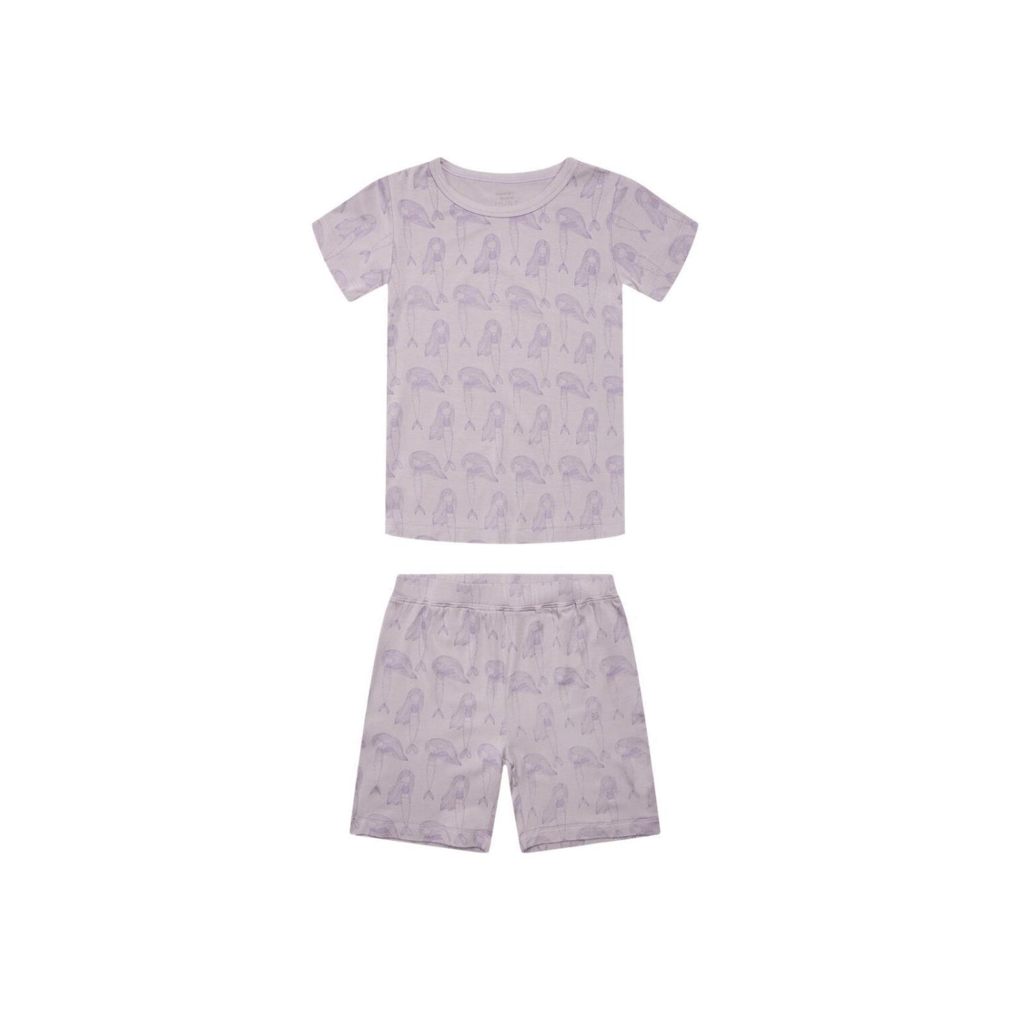 Hust & Claire Bambus Pyjama kurz Meerjungfrau lila