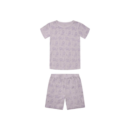 Hust & Claire Bambus Pyjama kurz Meerjungfrau lila