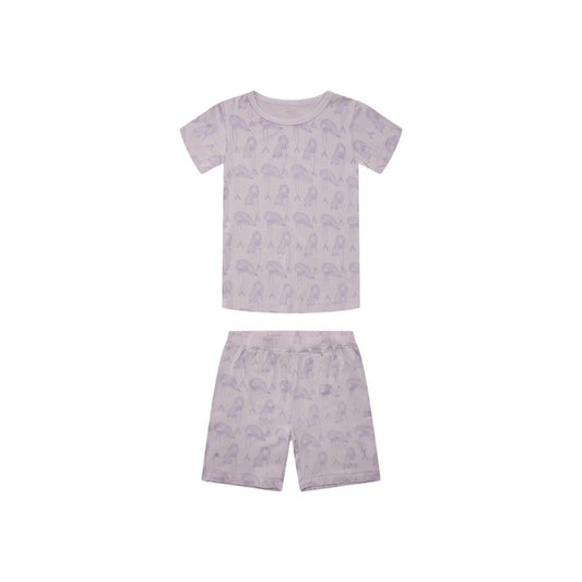 Hust & Claire Bambus Pyjama kurz Meerjungfrau lila