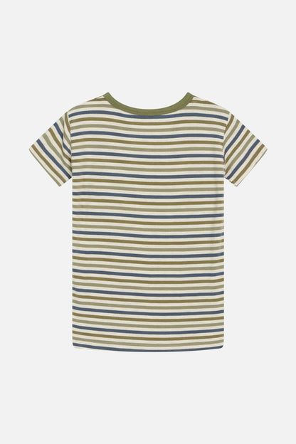 Hust & Claire Bambus Kurzarm Shirt ASU blau-grün