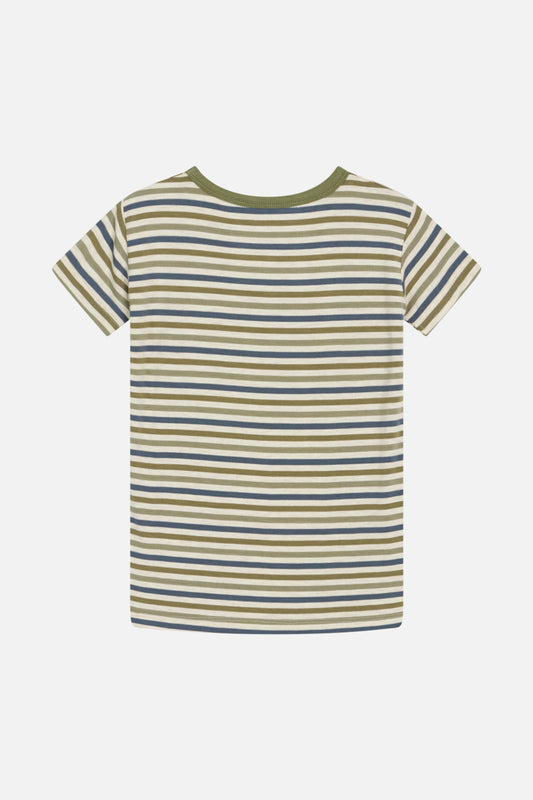 Hust & Claire Bambus Kurzarm Shirt ASU blau-grün