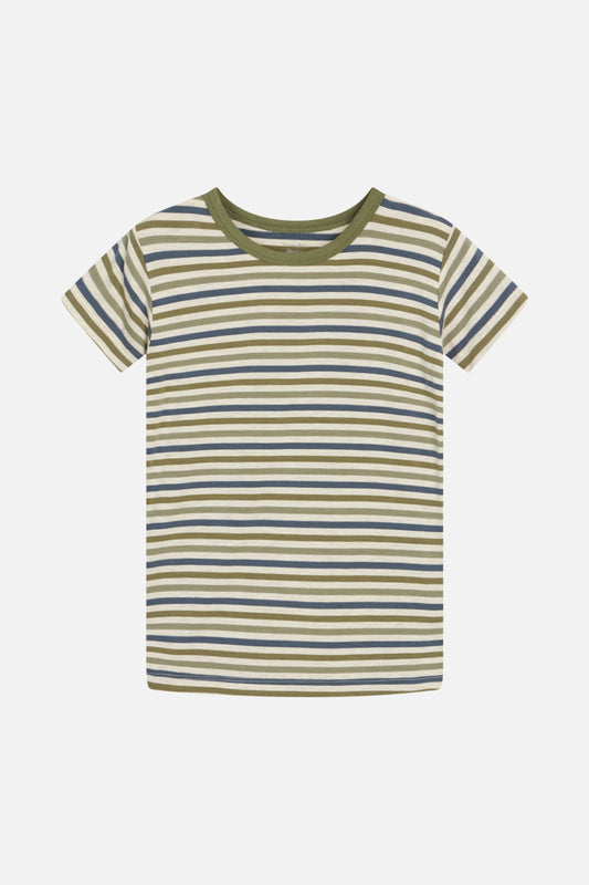 Hust & Claire Bambus Kurzarm Shirt ASU blau-grün